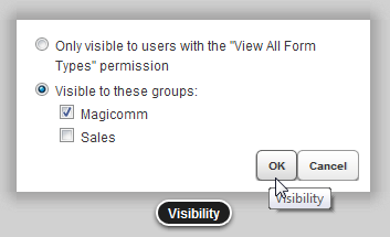 assign form to group
