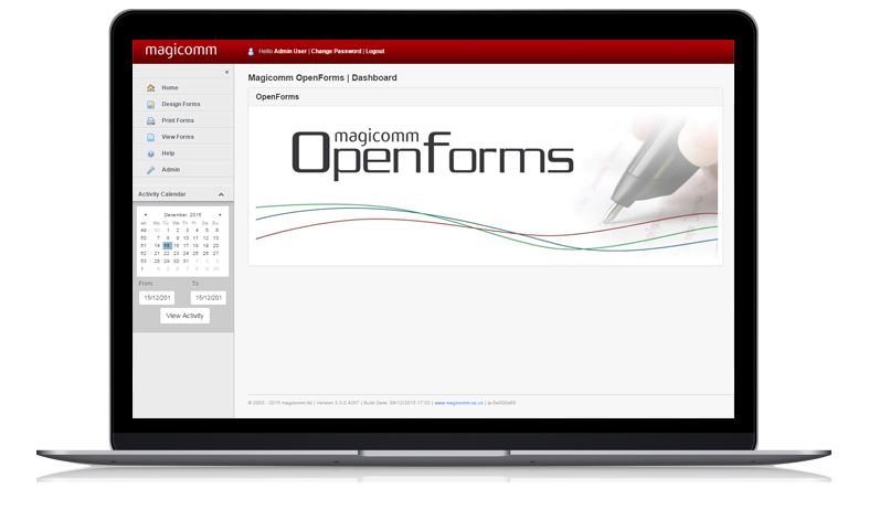 Forms Data Capture using laptop - Magicomm OpenForms
